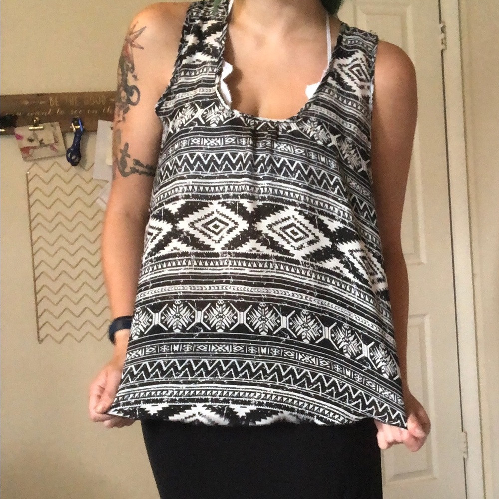 Black tank top